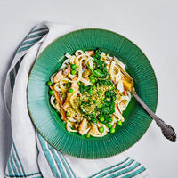 Creamy Mushroom & Spinach Noodles